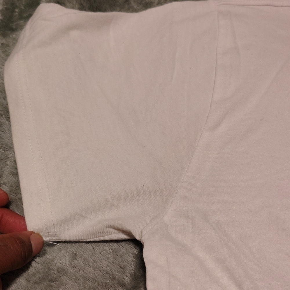 FUBU White Tee with Blue Graphic - Picture 6 of 7